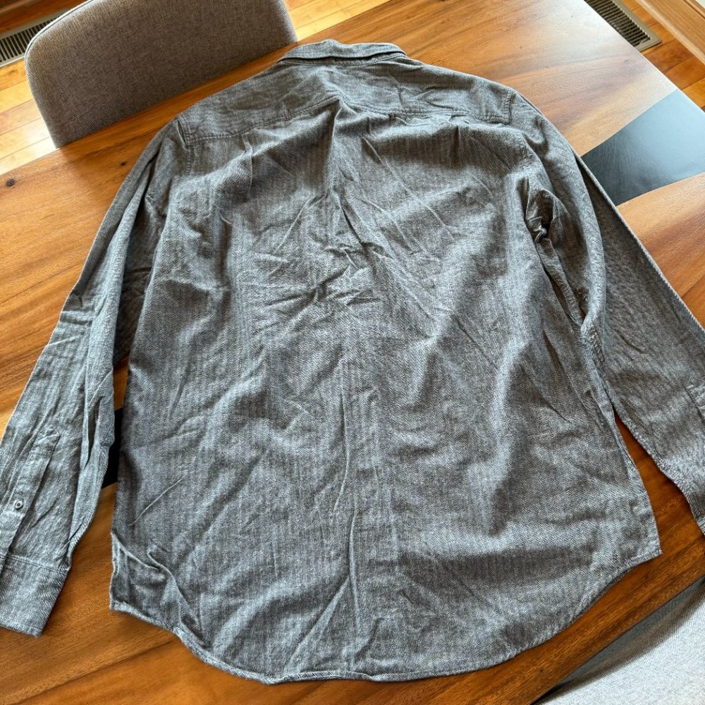 American Eagle Mens Gray Long Sleeve Flannel Shirt XLT NWT - Picture 9 of 11